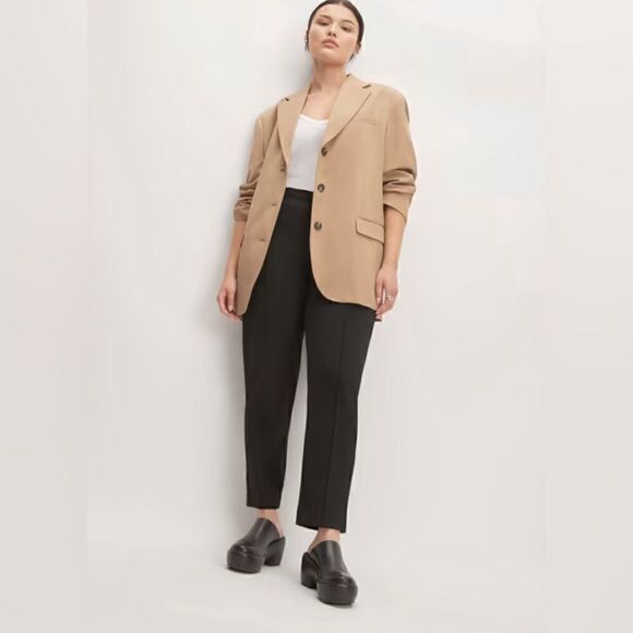 Everlane NWT Black High Rise Stretch Dream Minimalist Pant with Pockets XL - Picture 1 of 10